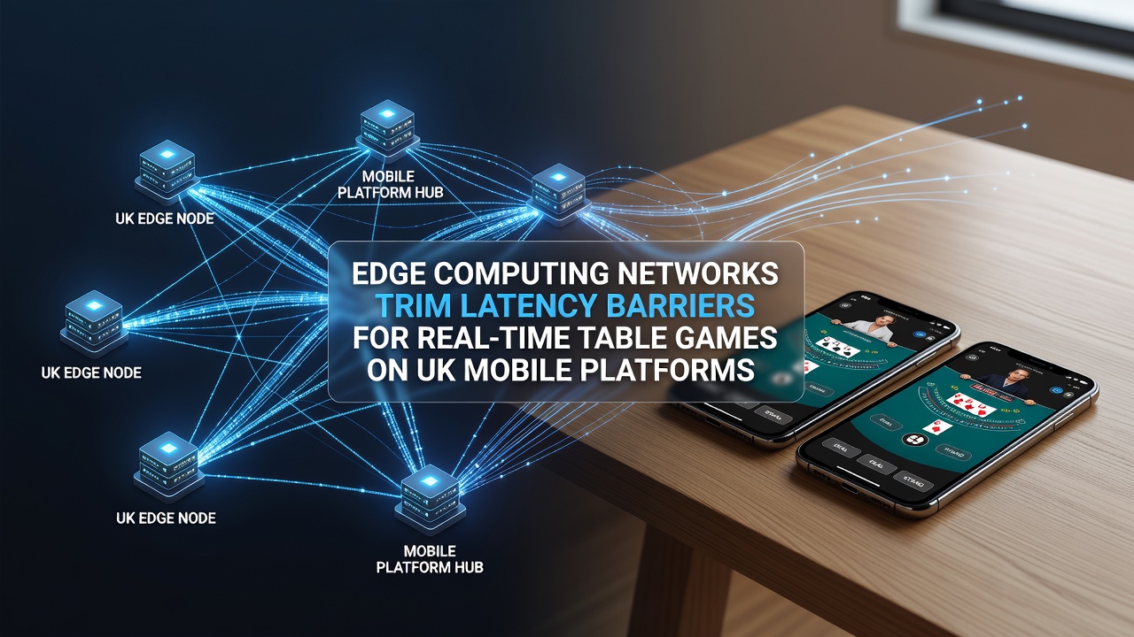 Mobile devices connected through edge nodes for real-time UK table game sessions