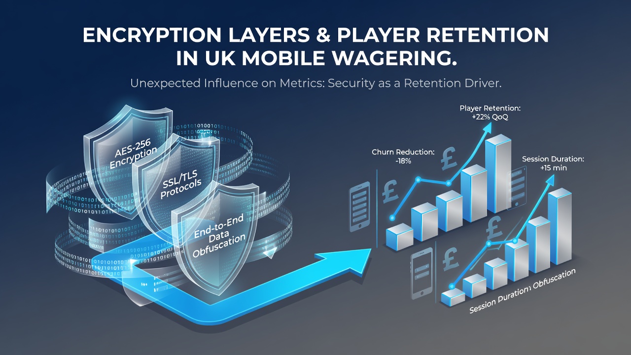 Visualization of encryption layers protecting data flows in mobile wagering environments