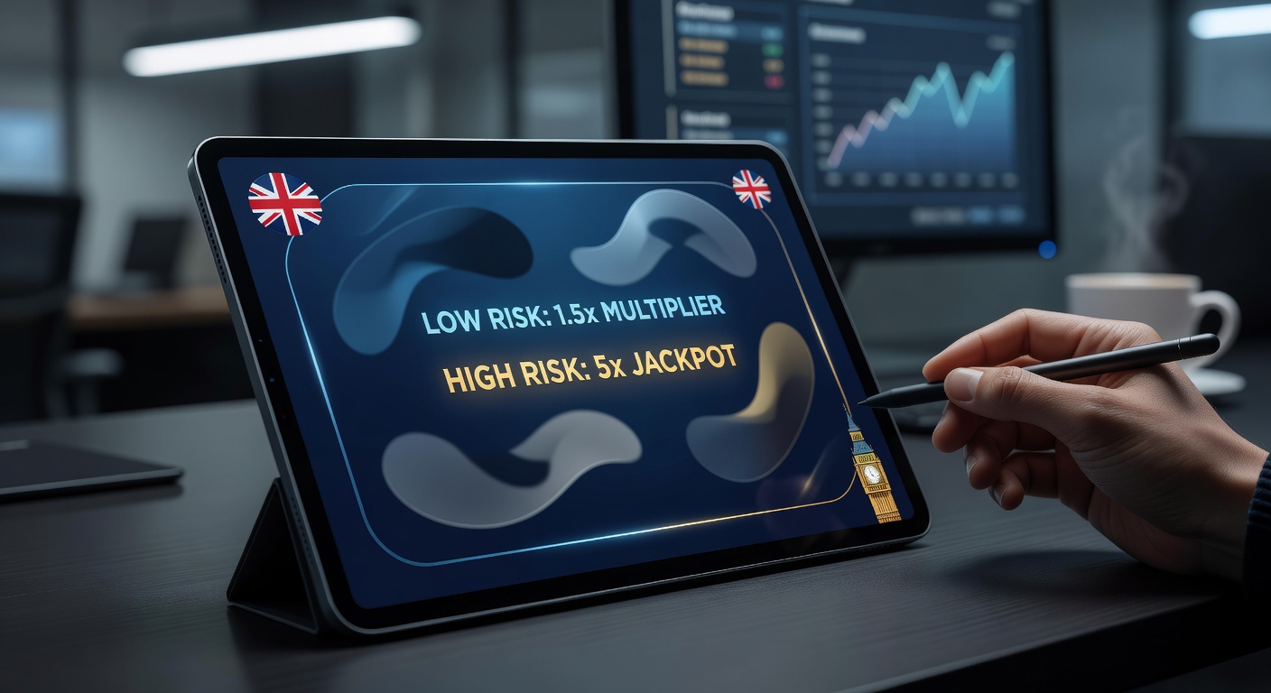 Close-up view of animated shadow effects highlighting risk level indicators on a blackjack betting interface